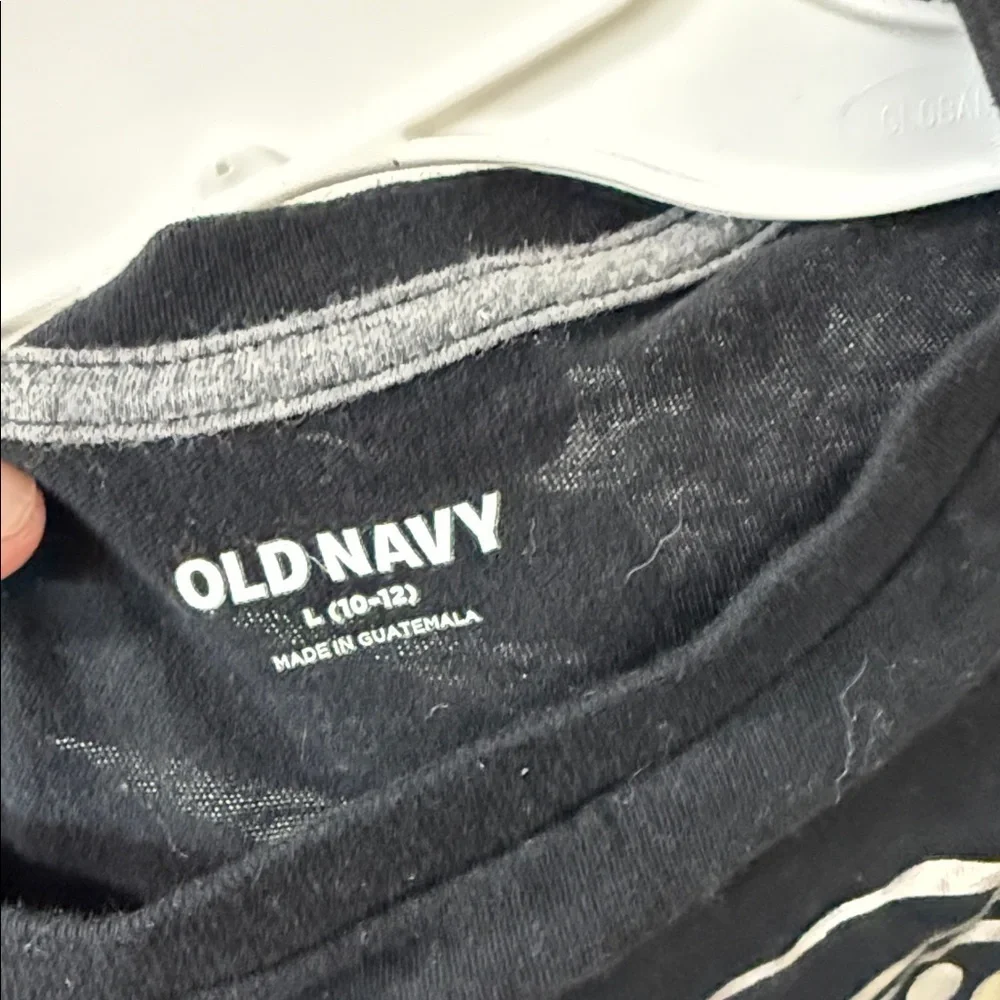Old Navy Black 'Next Level' T-Shirt with Game Controller Design